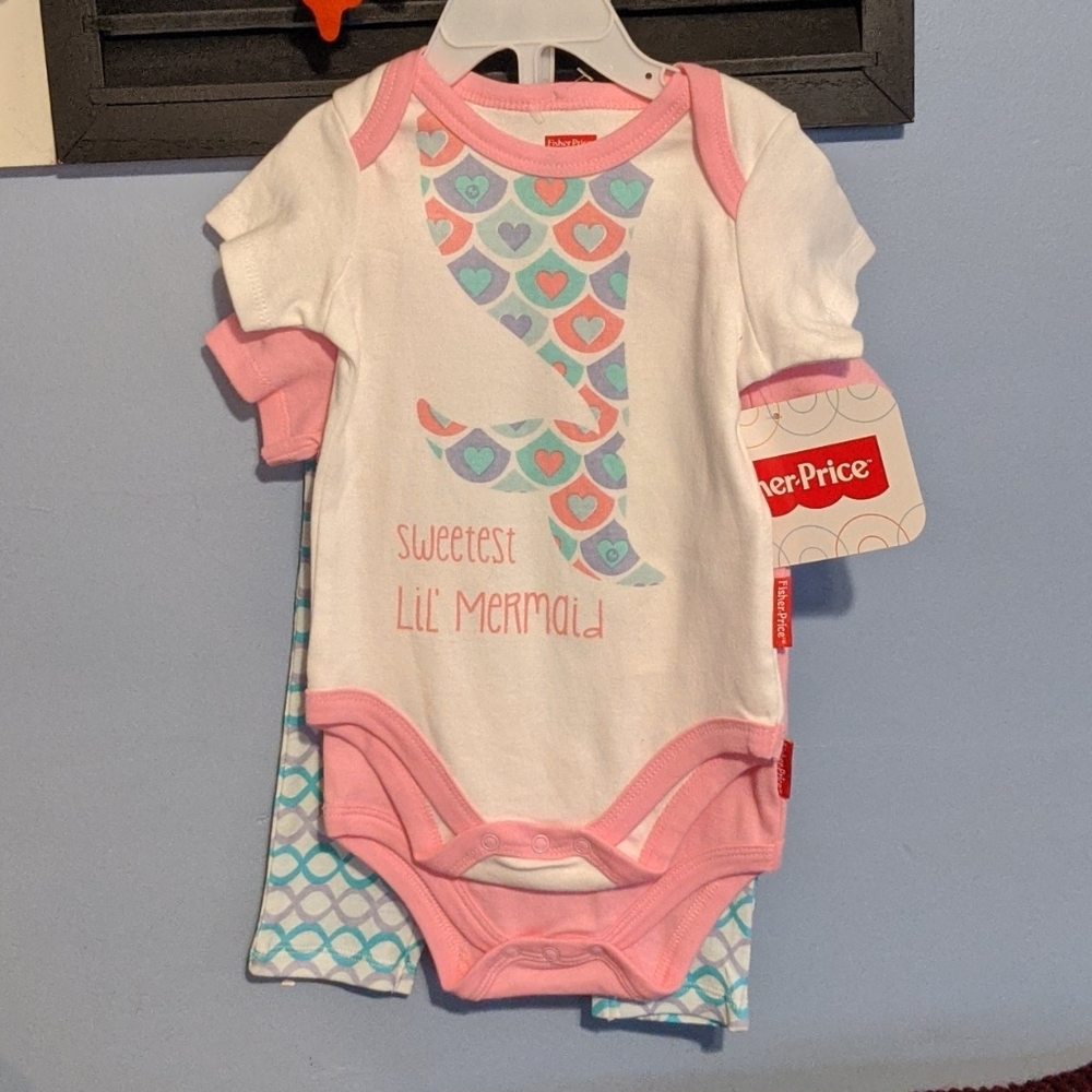 3 piece Mermaid outfit set